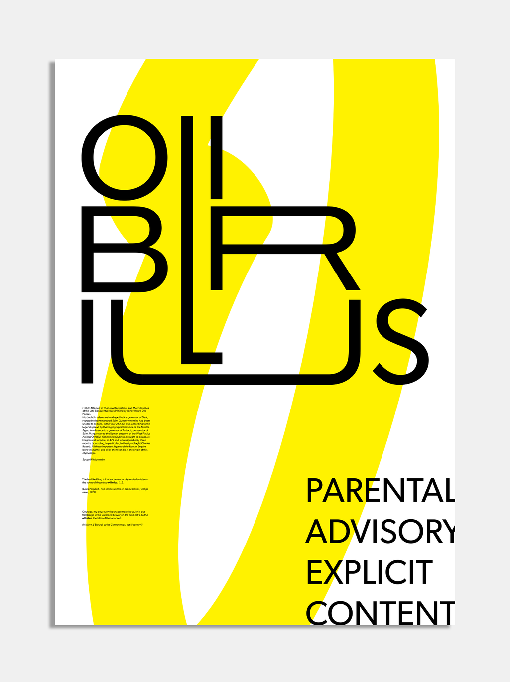 Explicit content : Olibrius